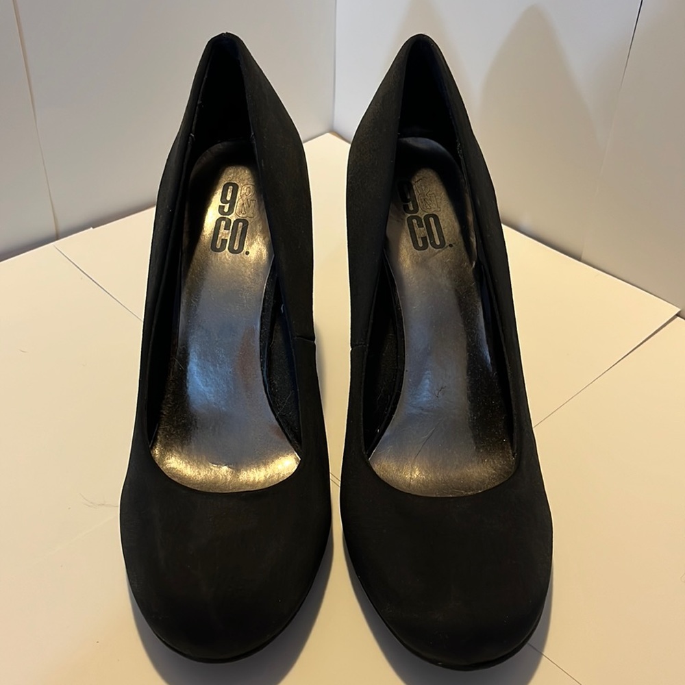 Black 3 inch heels. (Size 8)